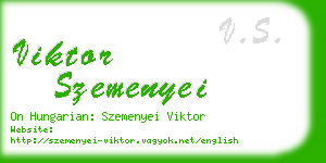 viktor szemenyei business card